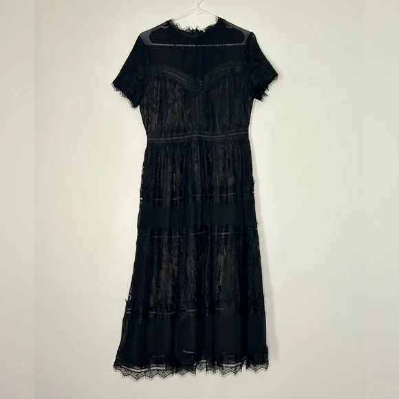 Dresses | Bohme Black Midi Lace Dress | Poshmark Dresses | Bohme Black Midi Lace Dress | Poshmark